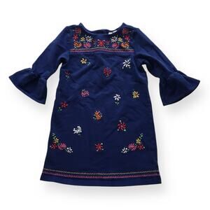 Janie and Jack / Juno Valentine blue embroidered dress